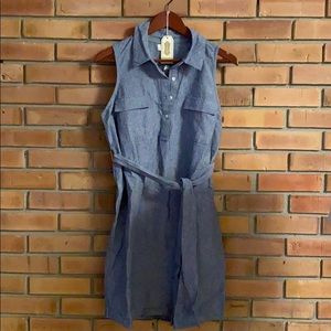 Chambray Shirtdress